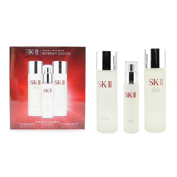 SK II Pitera Deluxe Hydrating  3-Pieces Set: Facial Treatment Essence 230ml + Facial Lift Emulsion 100g + Facial Treatment Clear Lotion 230ml  3pcsProduct Thumbnail
