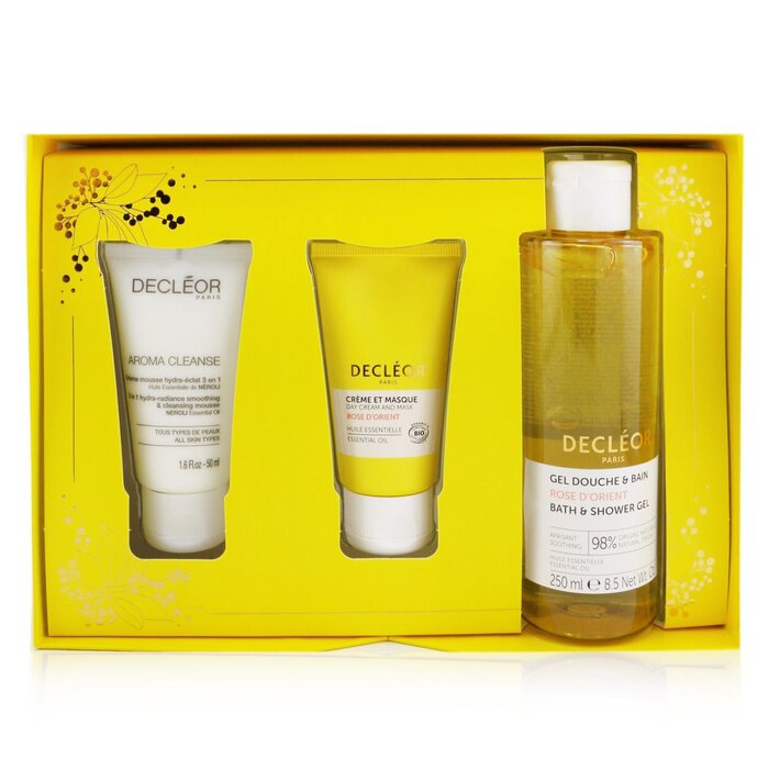 Decleor Infinite Soothing Rose Damascena Skincare Set: Aroma Cleanse Cleansing Mousse+ Day Cream & Mask+ Bath & Shower Gel  3pcsProduct Thumbnail