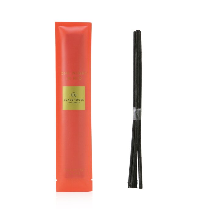 Glasshouse Replacement Scent Stems - One Night In Rio (Passionfruit & Lime) 5 SticksProduct Thumbnail