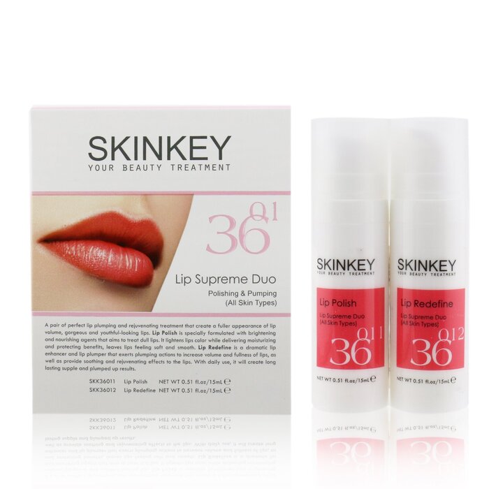 SKINKEY Lip Care Series Lip Supreme Duo (All Skin Types) - Polishing & Pumping 2x15ml/0.51ozProduct Thumbnail
