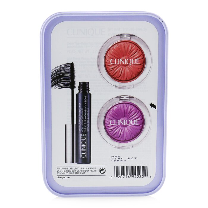 Clinique Jet Set Travel Ready Eyes & Cheeks: 2x Cheek Pop + 1x Lash Power Mascara 3pcsProduct Thumbnail