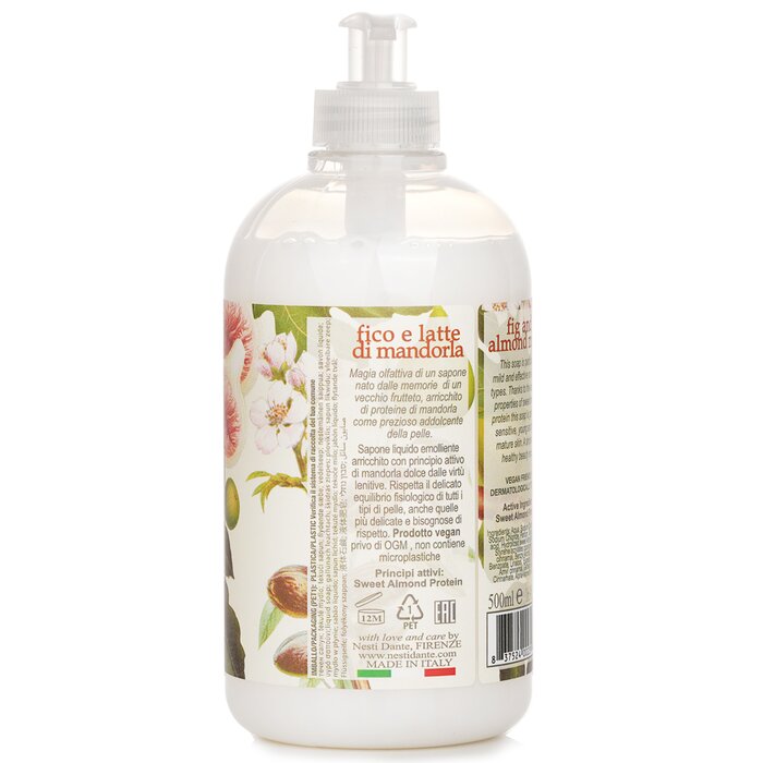 Nesti Dante Il Frutteto Kojące mydło do rąk i twarzy ze słodkimi migdałami - figą i mlekiem migdałowym 500ml/16.9ozProduct Thumbnail