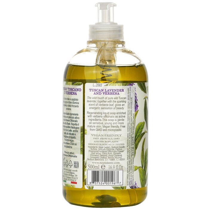 Nesti Dante Romantica Exhilarating Hand & Face Soap With Verbena Officinalis - Lavender And Verbena 500ml/16.9ozProduct Thumbnail