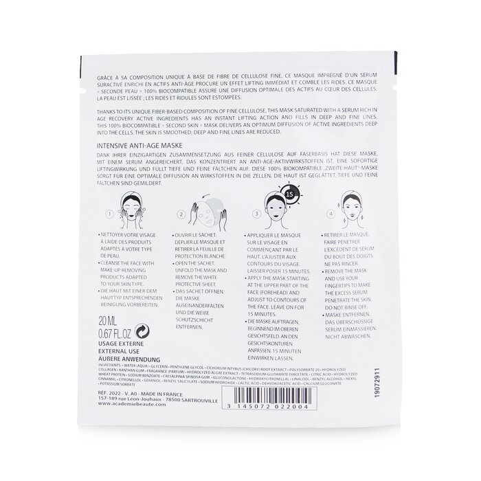 Academie Intense Age Recovery Mask - Collagen 3x20ml/0.67ozProduct Thumbnail
