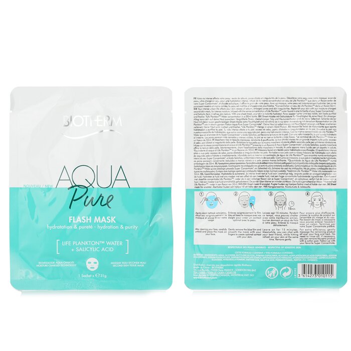 Biotherm Aqua Pure Flash Mascarilla 1sachetProduct Thumbnail