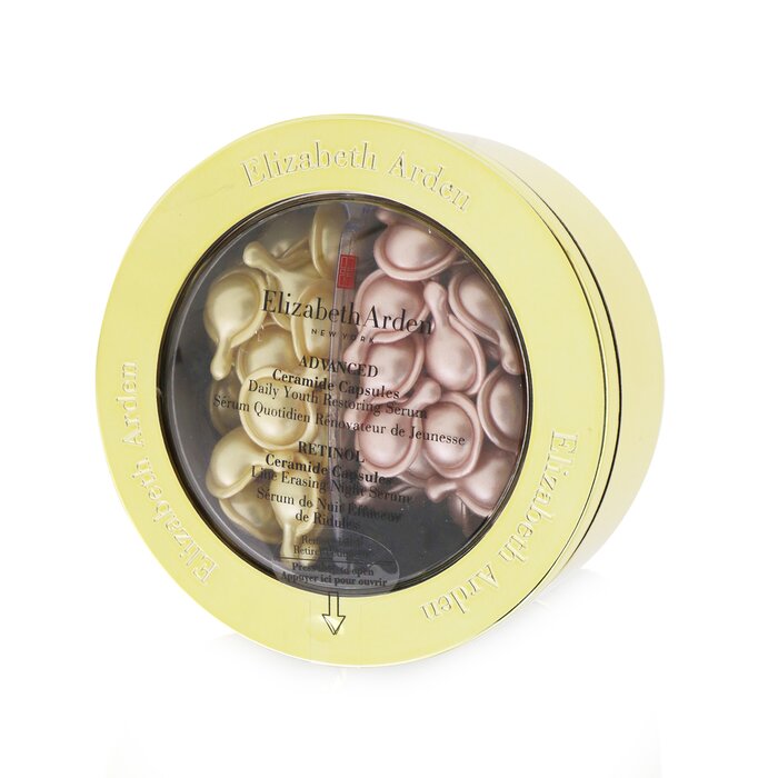 Elizabeth Arden Ceramide Capsules Day & Night (Daily Youth Restoring Serum - Advanced + Retinol Line Erasing Night Serum) 2x30capsProduct Thumbnail