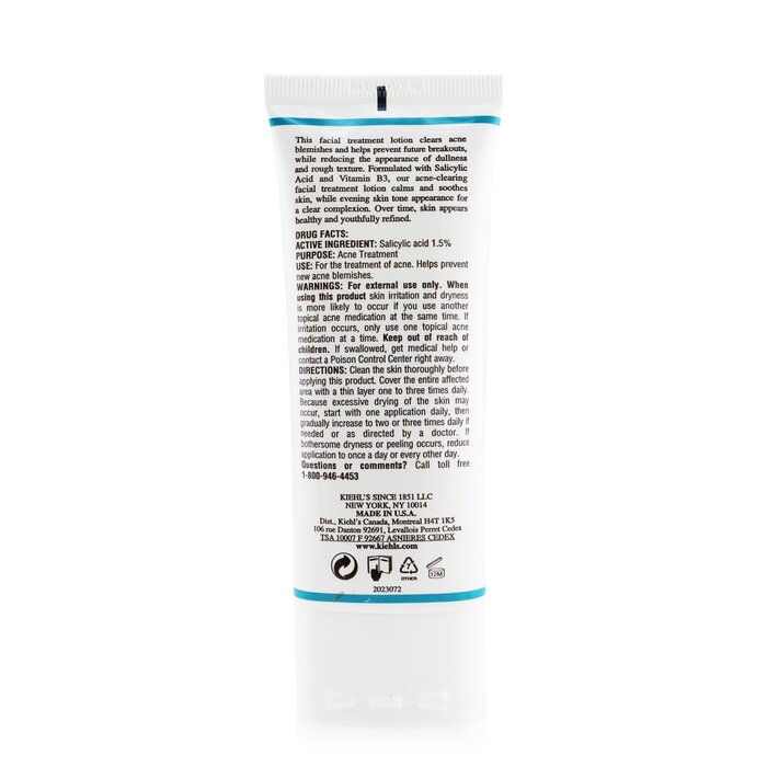 Kiehl's Dermatologist Solutions Breakout Control Acne Treatment Facial Lotion (Exp. 10/2020) 60ml/2ozProduct Thumbnail