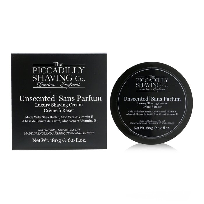The Piccadilly Shaving Co. Unscented Luxury Shaving Cream 180g/6ozProduct Thumbnail