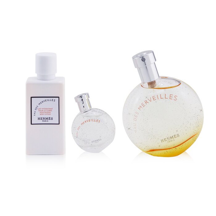 Hermes Eau Des Merveilles Coffret: Eau DeToilette Spray 50ml+ Eau De Toilette 7.5ml + Loción Corporal 40ml 3pcsProduct Thumbnail