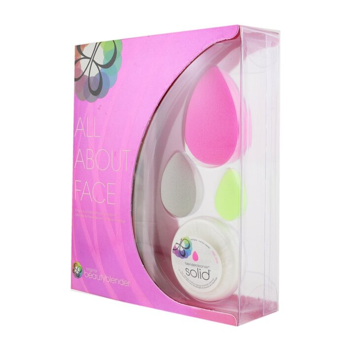 BeautyBlender All About Face Beautyblender Set (Beautyblender + Beauty Blusher + Micro Mini BeautyBlender + Mini Blendercleanser Solid) 4pcsProduct Thumbnail