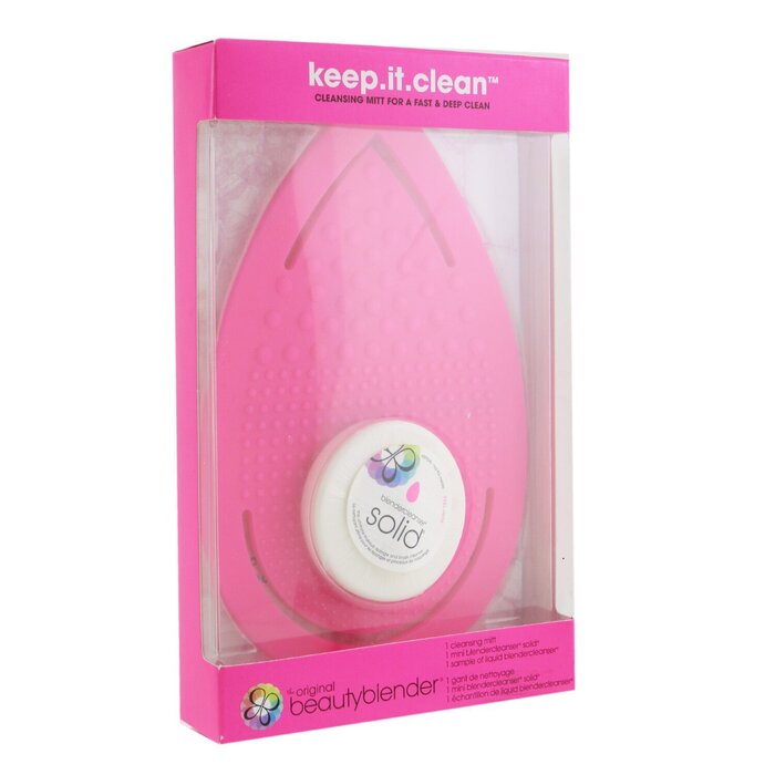 BeautyBlender Keep It Clean (1x Очищающая Варежка, 1x Мини Очищающее Средство для Спонжей) 2pcsProduct Thumbnail