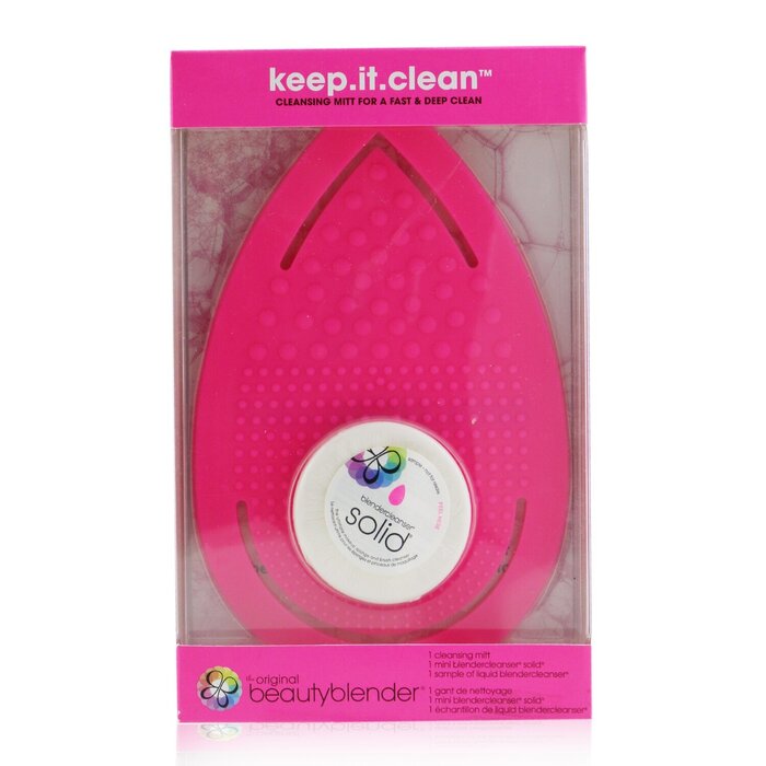 BeautyBlender Keep It Clean (1x Очищающая Варежка, 1x Мини Очищающее Средство для Спонжей) 2pcsProduct Thumbnail