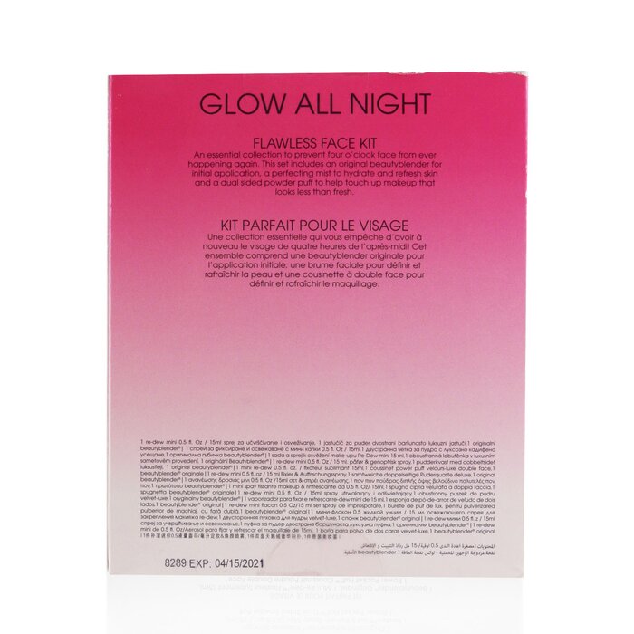 BeautyBlender Glow All Night Flawless Face Kit: 1x Original Beautyblender + 1x Re 3pcsProduct Thumbnail