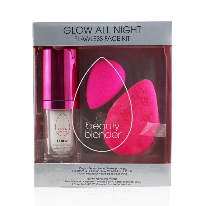 BeautyBlender Glow All Night Flawless Face Kit: 1x Original Beautyblender + 1x Re 3pcsProduct Thumbnail