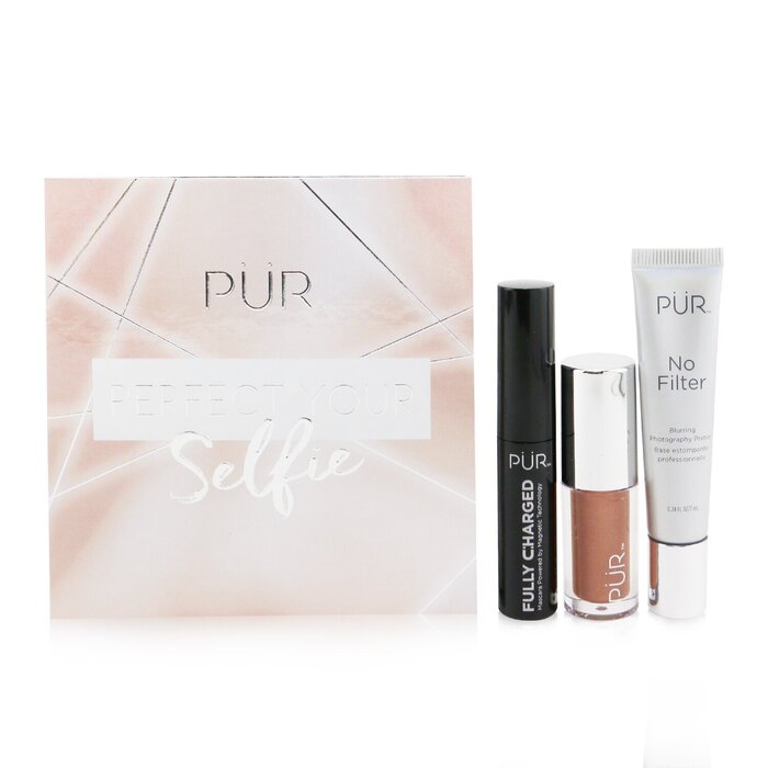 PUR (PurMinerals) 4 Piece Get The Perfect Selfie Kit (4x Blush, 6x Eyeshadow, 1x Mini Primer, 1x Mini Lip In Squad, 1x Mini Mascara) 4pcsProduct Thumbnail
