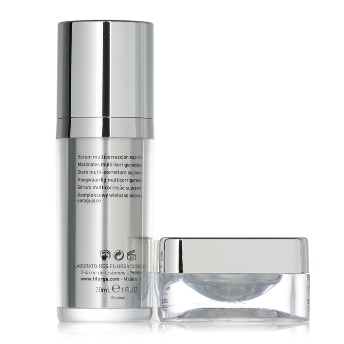 Filorga ชุดคุณภาพผิวสูงสุด: NCEF-Intensive Supreme Multi-Correction Serum 30ml + NCEF-Reverse Supreme Multi-Correction Cream 15ml 2pcsProduct Thumbnail