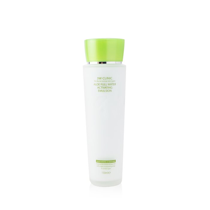 3W Clinic Aloe Full Water Activating Emulsion - For Dry to Normal Skin Types (Exp. Date: 01/2021) 150ml/5ozProduct Thumbnail
