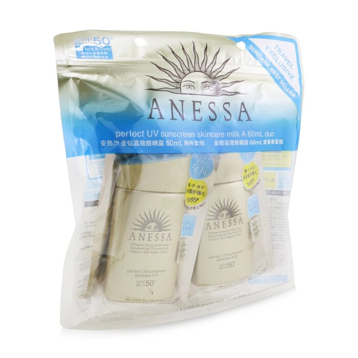 Shiseido Anessa Perfect UV Sunscreen Skincare Milk SPF50+ PA++++ Duo Pack 2x60ml/2ozProduct Thumbnail