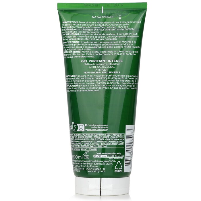Vichy Normaderm Phytosolution Intensive Purifying Gel (For Oily, Blemish-Prone & Sensitive Skins) 200ml/6.76ozProduct Thumbnail
