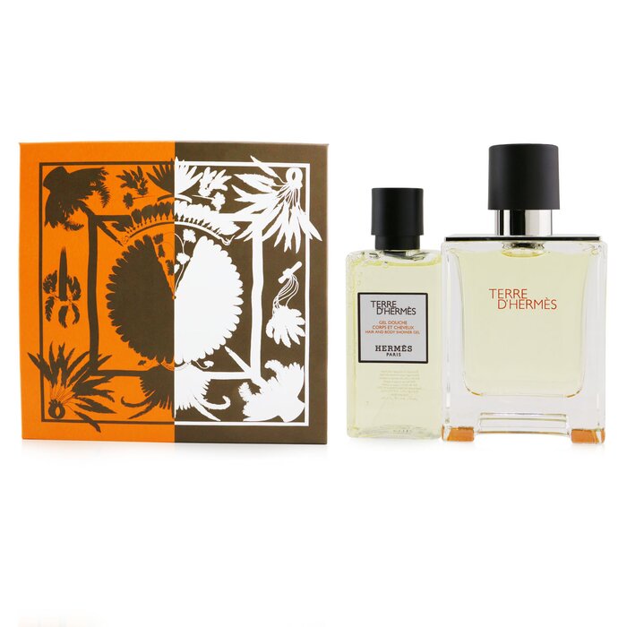 爱马仕  Hermes 爱马仕大地香氛套装：淡香水喷雾EDT 50ml/1.6oz + 秀发及身体软化角质啫喱 40ml/1.35oz 2pcsProduct Thumbnail