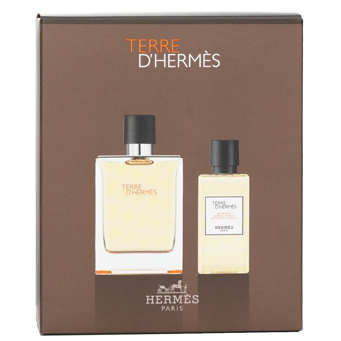 Hermes Terre D'Hermes Coffret: Eau De Toilette Spray 100ml/3.3oz + Hair And Body Shower Gel 80ml/2.7oz  2pcsProduct Thumbnail
