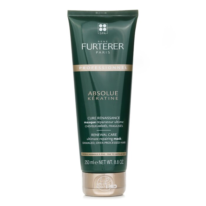 Rene Furterer Absolue Kèratine Renewal Care Ultimate Repairing Mask - Damaged, Over-Processed Fine to Medium Hair (Salon Product) 250ml/8.8ozProduct Thumbnail