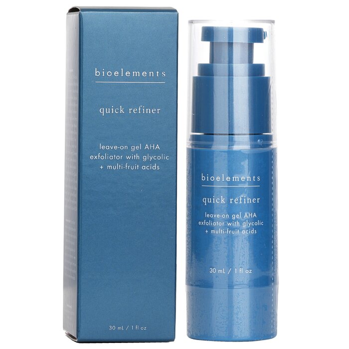 Bioelements Quick Refiner - Leave-On Gel AHA Exfoliator with Glycolic + Multi-Fruit Acids - For All Skin Types, Except Sensitive 30ml/1ozProduct Thumbnail
