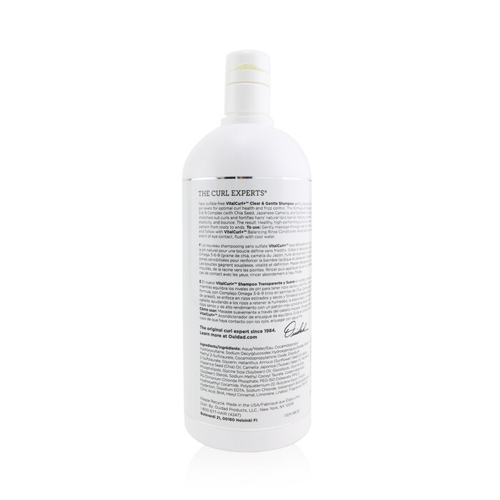 Ouidad VitalCurl+ Clear & Gentle Shampoo (Classic Curls) 1000ml/33.8ozProduct Thumbnail