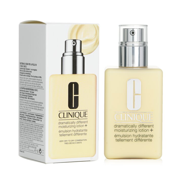 Clinique Dramatically Different Moisturizing Lotion+ - Very Dry to Dry Combination (White Box, With Pump)  200ml/6.7ozProduct Thumbnail