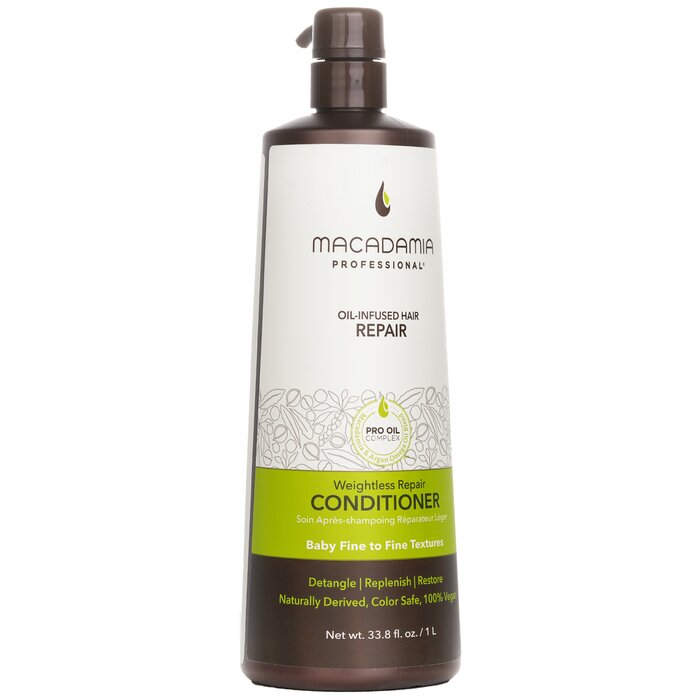 Macadamia Natural Oil Պրոֆեսիոնալ անքաշ վերանորոգող կոնդիցիոներ (մանկական նուրբ և նուրբ հյուսվածքներ) 1000ml/33.8ozProduct Thumbnail