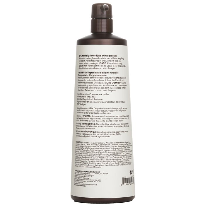 Macadamia Natural Oil Պրոֆեսիոնալ անքաշ վերանորոգող կոնդիցիոներ (մանկական նուրբ և նուրբ հյուսվածքներ) 1000ml/33.8ozProduct Thumbnail