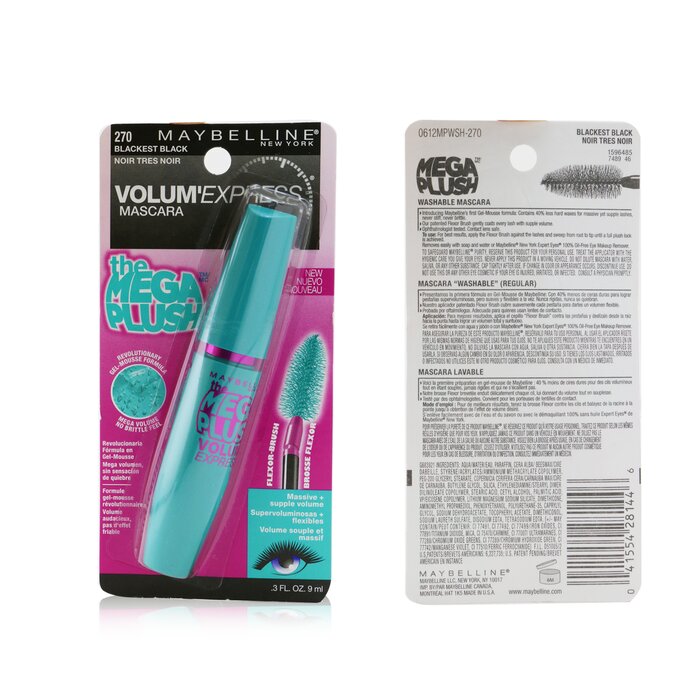 Maybelline Volum' Express The Mega Plush Mascara 9ml/0.3ozProduct Thumbnail