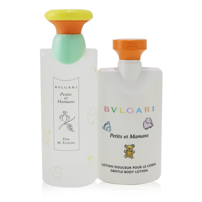 Bvlgari Petits Et Mamans Coffret: Eau De Toilette Spray 100ml/3.4oz + Gentle Body Lotion 75ml/2.5oz + Toiletry Pouch 2pcs+1PouchProduct Thumbnail