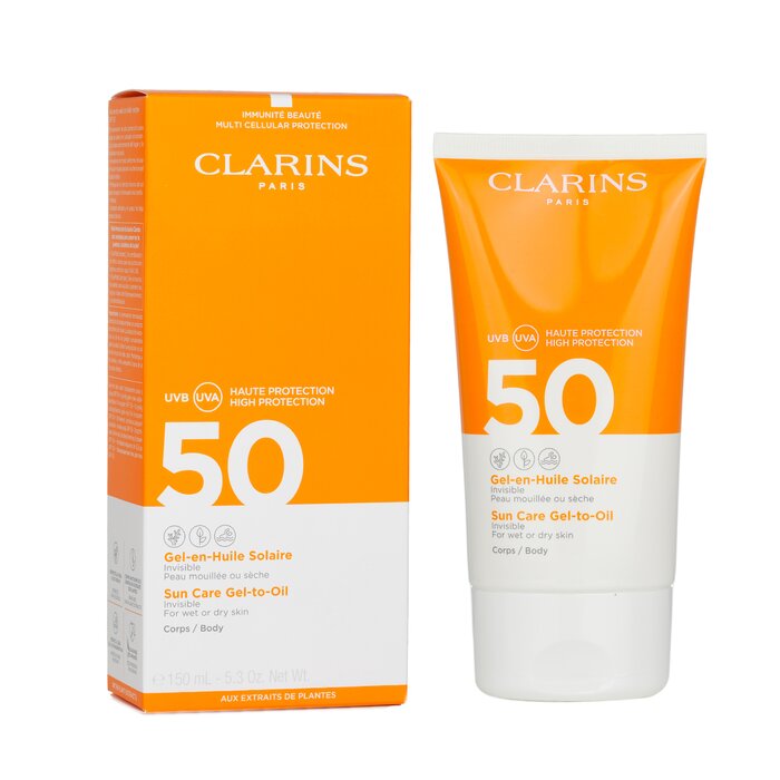Clarins Invisible Sun Care Gel-To-Oil For Body SPF 50 - For Wet or Dry Skin 150ml/5.3ozProduct Thumbnail