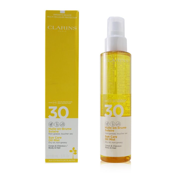 Clarins Sun Care Oil Mist For Body & Hair SPF 30 (Box Slightly Damaged) 150ml/5ozProduct Thumbnail