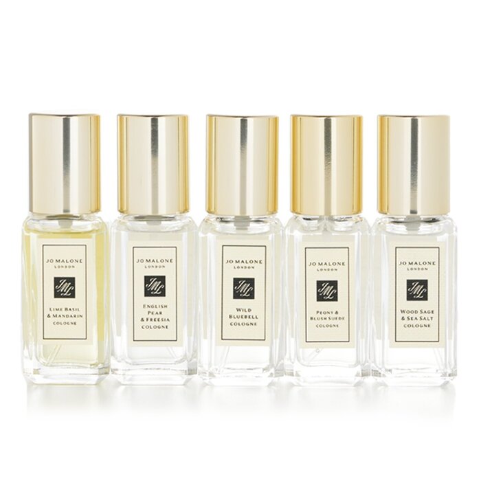 Jo Malone Cologne Collection: Lime Basil & Mandarin, English Pear & Freesia, Wild Bluebell, Peony & Blush Suede, Wood Sage &Sea Salt  5x9ml/0.3ozProduct Thumbnail