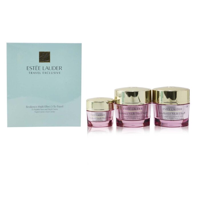 Estee Lauder Resilience Multi-Effect 3-To-Travel Set: Tri-Peptide Face & Neck Creme SPF 15 50ml+Night Creme 50ml+Eye Creme 15ml 3pcsProduct Thumbnail