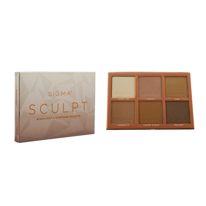 Sigma Beauty Sculpt Highlight + Contour Palette (3x Contour, 3x Highlight) 27.48g/0.98ozProduct Thumbnail