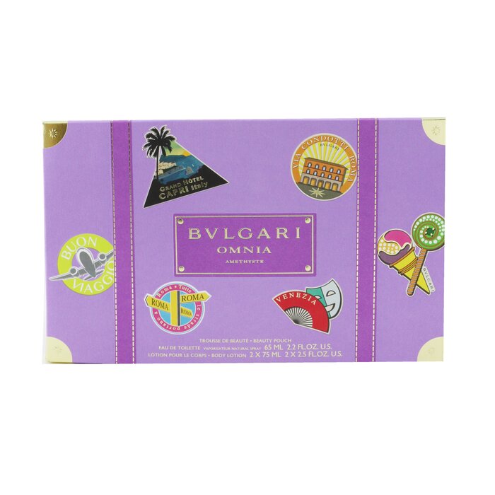 Bvlgari Omnia Amethyste Coffret: Eau De Toilette Spray 65ml/2.2oz + 2x Body Lotion 75ml/2.5oz + Pouch 3pcs+PouchProduct Thumbnail
