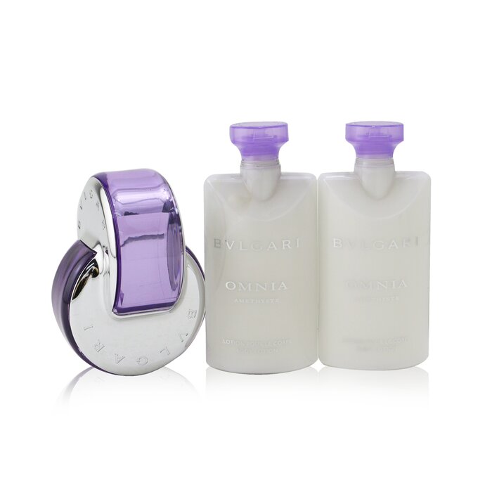 Bvlgari Omnia Amethyste Coffret: Eau De Toilette Spray 65ml/2.2oz + 2x Body Lotion 75ml/2.5oz + Pouch 3pcs+PouchProduct Thumbnail