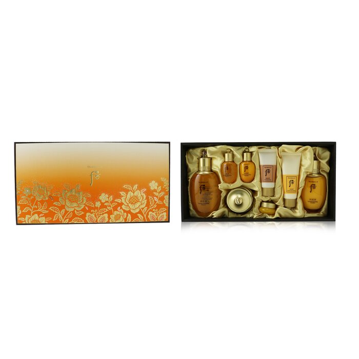Whoo (The History Of Whoo) Gongjinhyang Essential Set: Balancer (150ml+20ml) + Emulsion (110ml + 20ml ) + Cream 30ml + Eye Cream 4ml + Cleanser 40ml + Mask 30ml 8pcsProduct Thumbnail