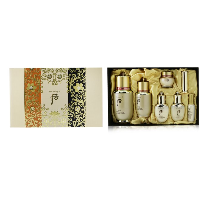 Whoo (The History Of Whoo) Bichup Self-Generating Anti-Aging Essence Set: Essence (50ml+20ml) + Balancer 25ml + Emulsion 25ml + Moisture Essence 8ml + Cream 8ml + Lip Balm 1.3g 7pcsProduct Thumbnail