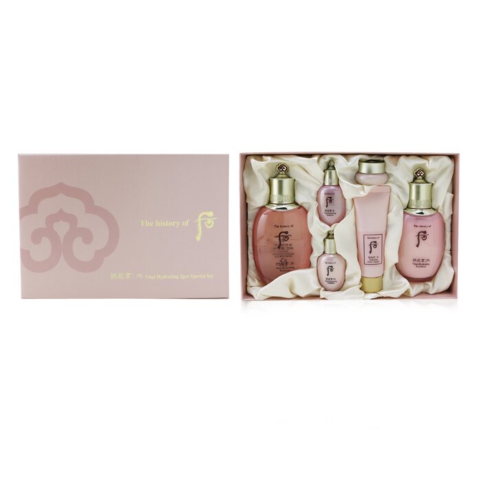 Whoo (The History Of Whoo) Gongjinhyang: Soo Vital Hydrating Set: Balancer (150ml+20ml) + Emulsion (110ml+20ml) + Cream 4ml + Foam Cleanser 40ml 6pcsProduct Thumbnail