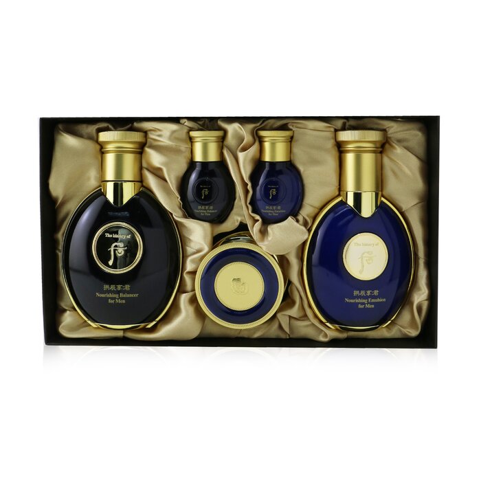 Whoo (The History Of Whoo) Gongjinhyang: Kun Nourishing For Men Set: Balancer (140ml+20ml) + Emulsion (100ml+20ml) + Cream 20ml 5pcsProduct Thumbnail