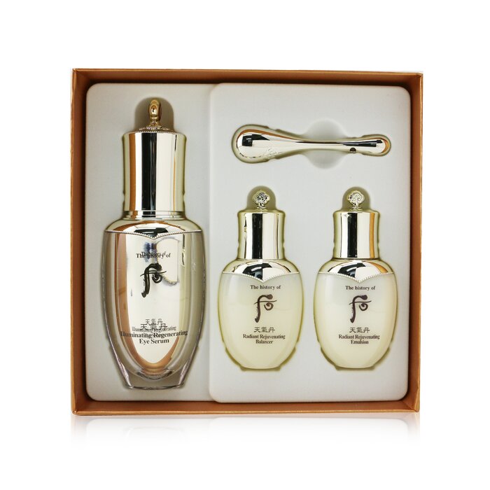 Whoo (The History Of Whoo) Cheongidan Illuminating Regenerating Eye Serum Special Set: Eye Serum 25ml + Balancer 25ml + Emulsion 25ml + Eye Massager 4pcsProduct Thumbnail