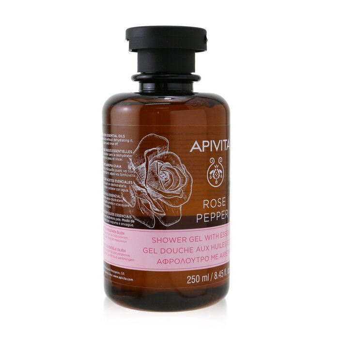 Apivita Rose Pepper Shower Gel with Essential Oils 250ml/8.45ozProduct Thumbnail