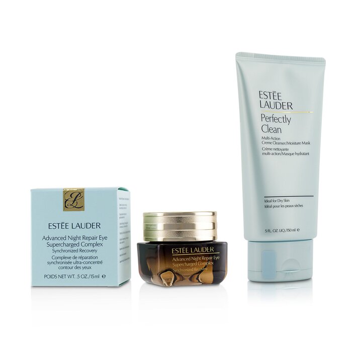 Estee Lauder Advanced Night Repair Eye Supercharged Complex 15ml + Perfectly Clean Multi-Action Creme Cleanser/ Moisture Mask 150ml - צמד קלינסר וקרם עיניים 2pcsProduct Thumbnail