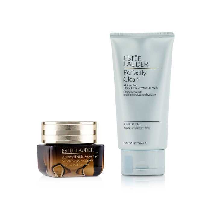 Estee Lauder Advanced Night Repair Eye Supercharged Complex 15ml + Perfectly Clean Multi-Action Creme Cleanser/ Moisture Mask 150ml - צמד קלינסר וקרם עיניים 2pcsProduct Thumbnail