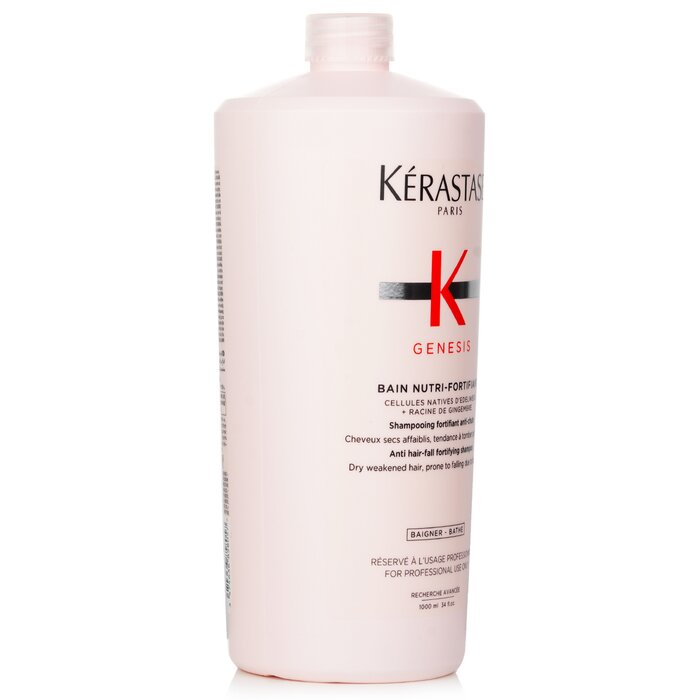 Kerastase Genesis Bain Nutri-Fortifiant Anti Hair-Fall Fortifying Shampoo (Dry Weakened Hair, Prone To Falling Due To Breakage)  1000ml/34ozProduct Thumbnail