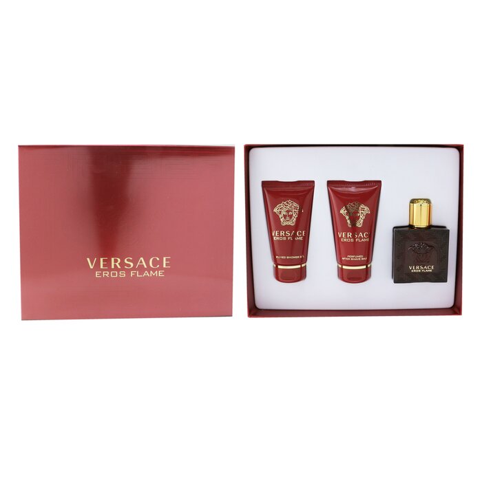 Versace Eros Flame Coffret: Eau De Parfum Spray 50ml/1.7oz +Perfumed Shower Gel 50ml/1.7oz + After Shave Balm 50ml/1.7oz  3pcsProduct Thumbnail